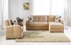 Kubo Sectional Sofa in Rainbow Dark Beige Fabric by Istikbal