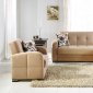 Kubo Sectional Sofa in Rainbow Dark Beige Fabric by Istikbal