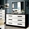 Rutger CM7298 Bedroom in White & Black w/Optional Items