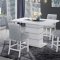 Monaco Bar Table 5Pc Set White by Global w/Monaco Barstools