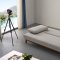 Smart Sofa Bed Convertible in Light Grey Fabric by ESF