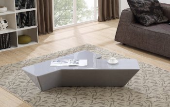 Eiffel Coffee Table in High Gloss Grey or White by J&M [JMCT-Eiffel]