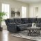 Mccobb Motion Sectional Sofa in Charcoal Fabric by Klaussner