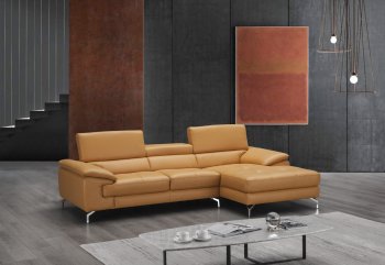 A973b Sectional Sofa in Freesia Premium Leather by J&M [JMSS-A973b Freesia]