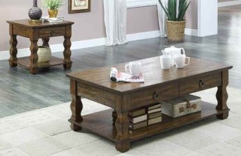 80765 Martha Coffee Table in Tobacco by Acme w/Options [AMCT-80765 Martha]