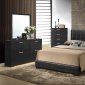 Natalie Bedroom Set in Black by Global w/Options