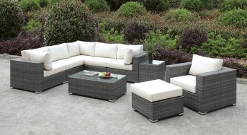 Somani CM-OS2128-8 5Pc Outdoor Patio Sectional Sofa Set [FAOUT-CM-OS2128-8-Somani]