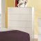 CM7948 Aubonne Bedroom 5Pc Set in White w/Padded Bed & Options