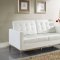 Loft Leather Sofa in White by Modway w/Options