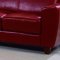 Red, Brown or Black Bycast Leather Contemporary Sofa w/Options