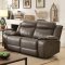 Page Power Motion Sofa CM6561 in Gray Top Grain Leather w/Opt