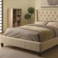 Owen 300332 Upholstered Bed in Tan Fabric by Coaster