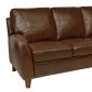 Jennifer Sofa & Loveseat Set in Antique Tan Full Leather