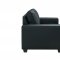 U801 Sofa & Loveseat Set in Black PVC by Global w/Options