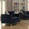 Phaedra Fabric Chair 52832 in Dark Blue by Acme