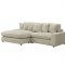 Blaine Sectional Sofa 509899 in Sand Corduroy by Coaster