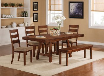 102931 Ethan Dining Table by Coaster w/Optional Items [CRDS-102931 Ethan]