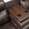 Domino Motion Sofa & Loveseat Set in Chocolate by Klaussner