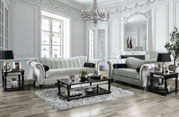 Marvin Sofa SM2227 in Pewter Small Weave Chenille w/Options [FAS-SM2227-Marvin]