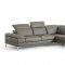 Carnation Sectional Sofa 1872 in Grey Eco-Leather by VIG