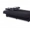 Kentucky Sofa Bed Convertible in Black Fabric by Empire