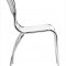 Set of 4 Black or White Modern Dining Chairs with Steel Frame