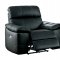 Nicasio Power Motion Sofa 8223BK in Black Leather by Homelegance