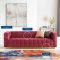 Charisma Sofa in Maroon Velvet Fabric by Modway w/Options