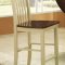 Two-Tone Cream & Cherry Dinette w/Hanging Glass Rack