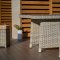 Sedef Outdoor Corner Set in Cream by Bellona