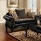 Theodora Sofa & Loveseat Set SM7505N in Black