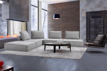 Nolden Sectional Sofa in Grey Waterproof Fabric by VIG [VGSS-Nolden Grey]