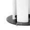 Lola Dining Table in White & Black w/Options by Whiteline