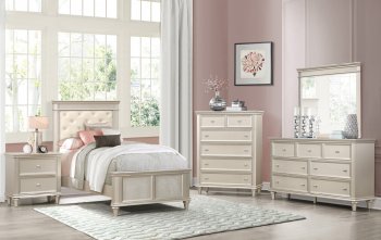 Celadine 4Pc Youth Bedroom Set 1928 - Silver Pearl - Homelegance [HEKB-1928-Celadine]