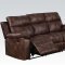 50815 Dyson Motion Sofa in Polished Microfiber by Acme w/Options