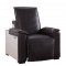 Nernoss Power Recliner 59943 in Dark Brown Leather by Acme