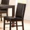 Dark Cappuccino Parson Table W/Side Drawers and Optional Chairs