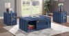 Cargo Coffee Table 3Pc Set 87890 in Blue by Acme