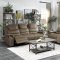 Shola Motion Sofa 9848BR-3 in Brown by Homelegance w/Options