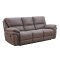 Matt Ash Power Motion Sofa & Loveseat in Gray Fabric by Mstar