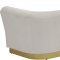 Bellini Sofa 669 in Cream Velvet Fabric by Meridian w/Options