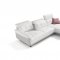 Sofia Sectional Sofa in White Leather by ESF