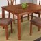 Brown Finish Modern 5Pc Dining Set