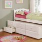 5104 Twin Captain's Bed in White w/Trundle