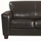 Brown Durable Bonded Leather Modern Sofa & Loveseat Set