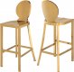 Maddox Stool 706 Set of 2 in Gold Color by Meridian