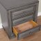 Brandt Bedroom CM7302GY in Gray w/Storage Footboard & Options