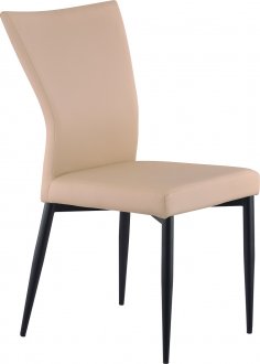 D777DC Dining Chair Set of 4 in Cappuccino PU by Global