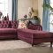 Rotterdam SM2262 Sectional Sofa in Plum Velvet Fabric