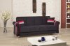 Metro Life Sofa Bed in Black Fabric by Casamode